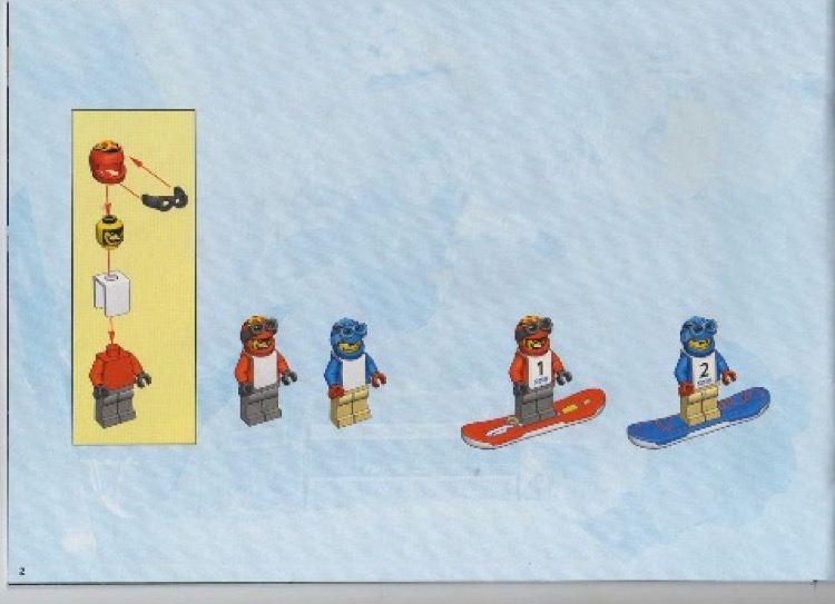LEGO Instructions for set 3538 Snowboard Boarder Cross Race