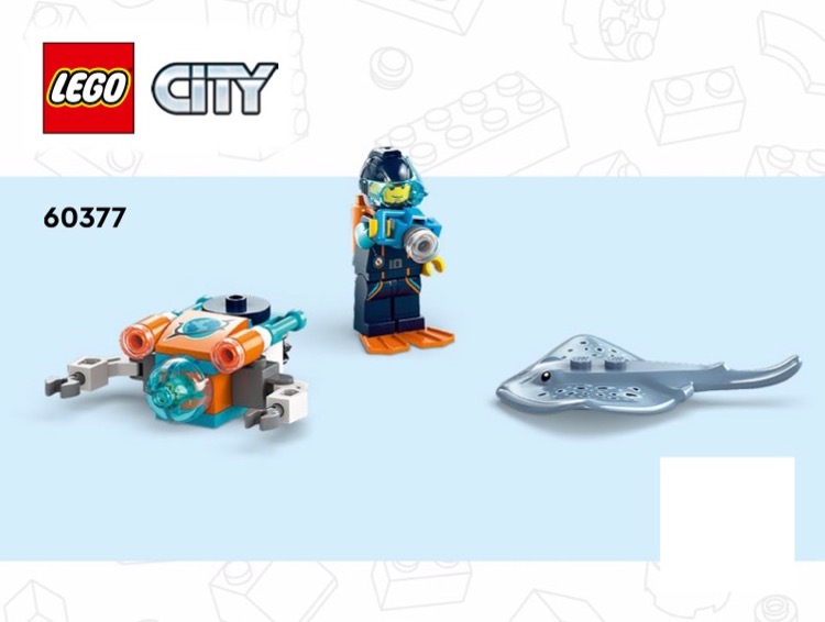 LEGO Instructions for set 60377 Explorer Diving Boat, City