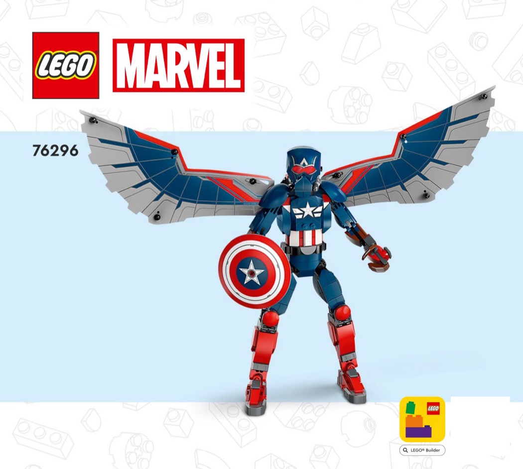 LEGO Instructions for set 76296 Sam Wilson Captain America