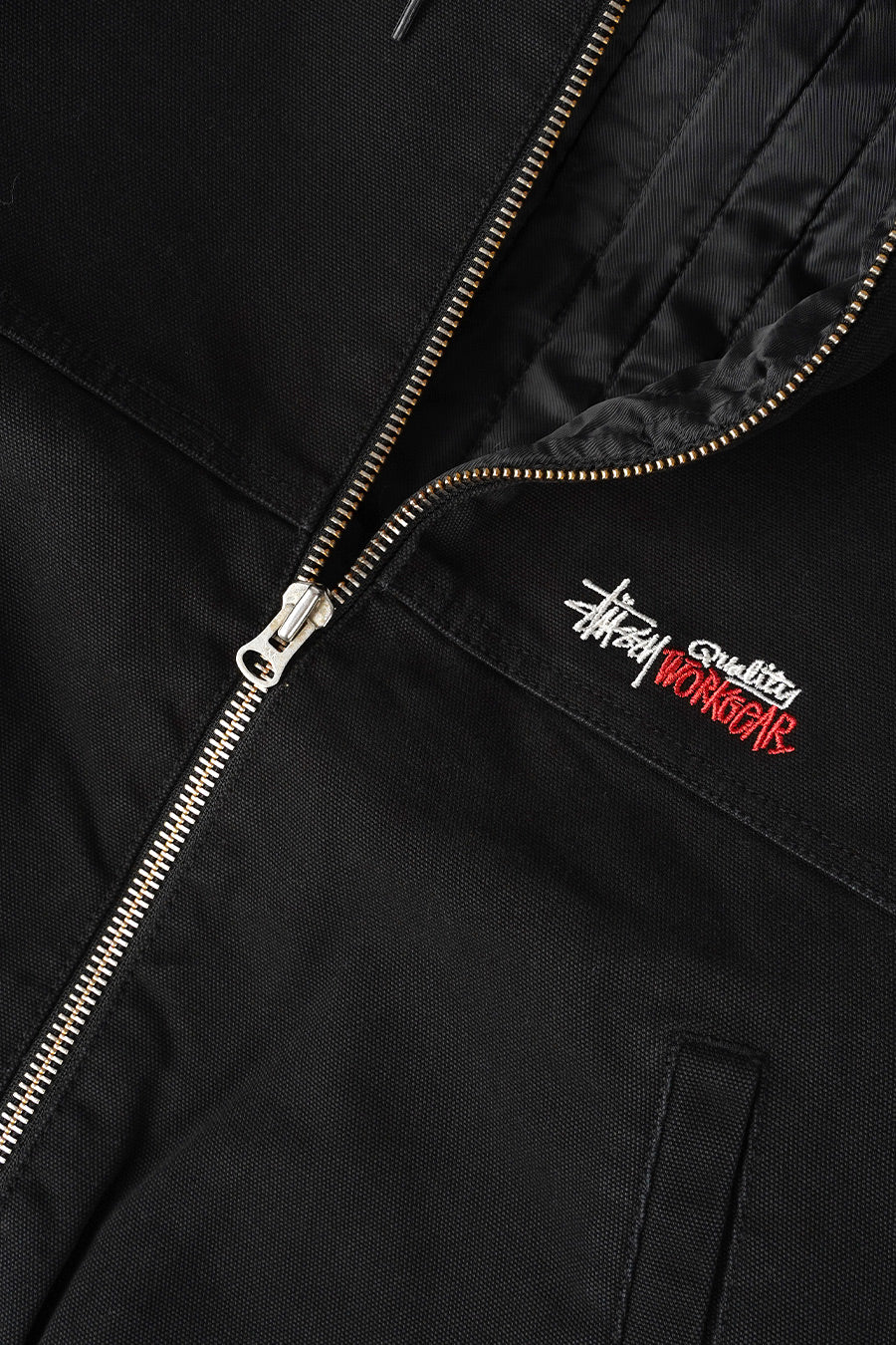 Stussy - BLACK CANVAS INSULATED WORK JACKET – LE LABO STORE