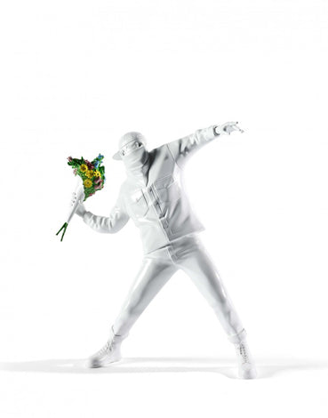 Banksy: Flower bomber (white) - Medicom Toy – L'Epicerie Fine Art