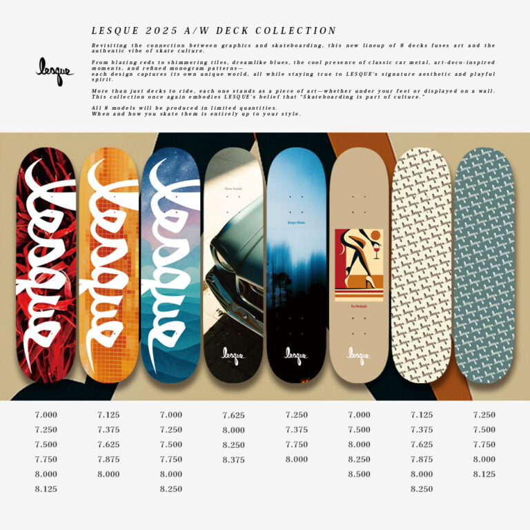 Lesque skateboards（レスケ スケートボード）