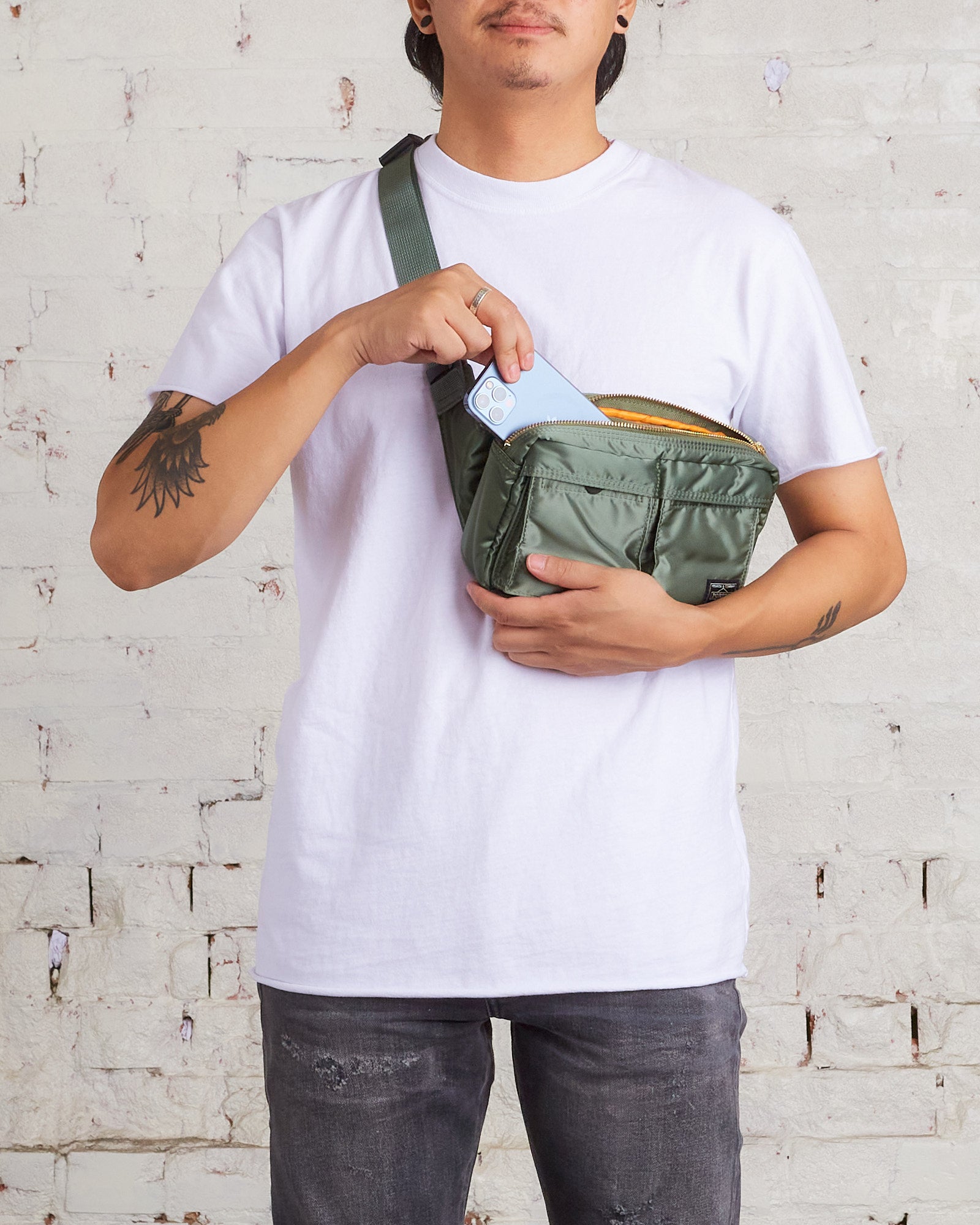 Porter Tanker Waist Bag Sage Green – LESS 17