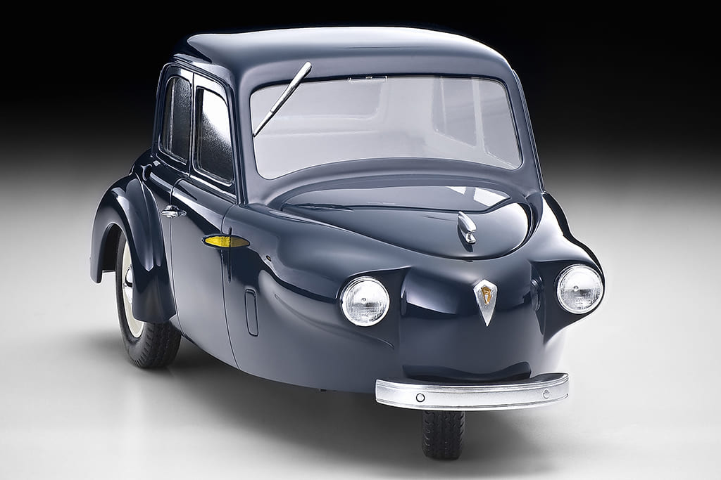 こんなクルマだって模型にできる！昭和20年代の三輪乗用車「ダイハツ