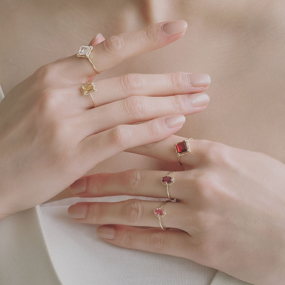 受注生産】K10 カラーストーン リング｜36-2501-2512 – L&Co.