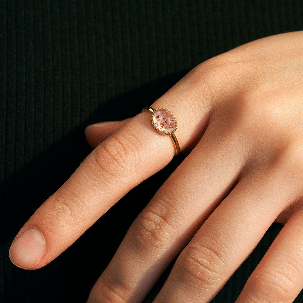 受注生産】SV925 ストロベリークォーツ リング ｜96-2409 – L&Co.