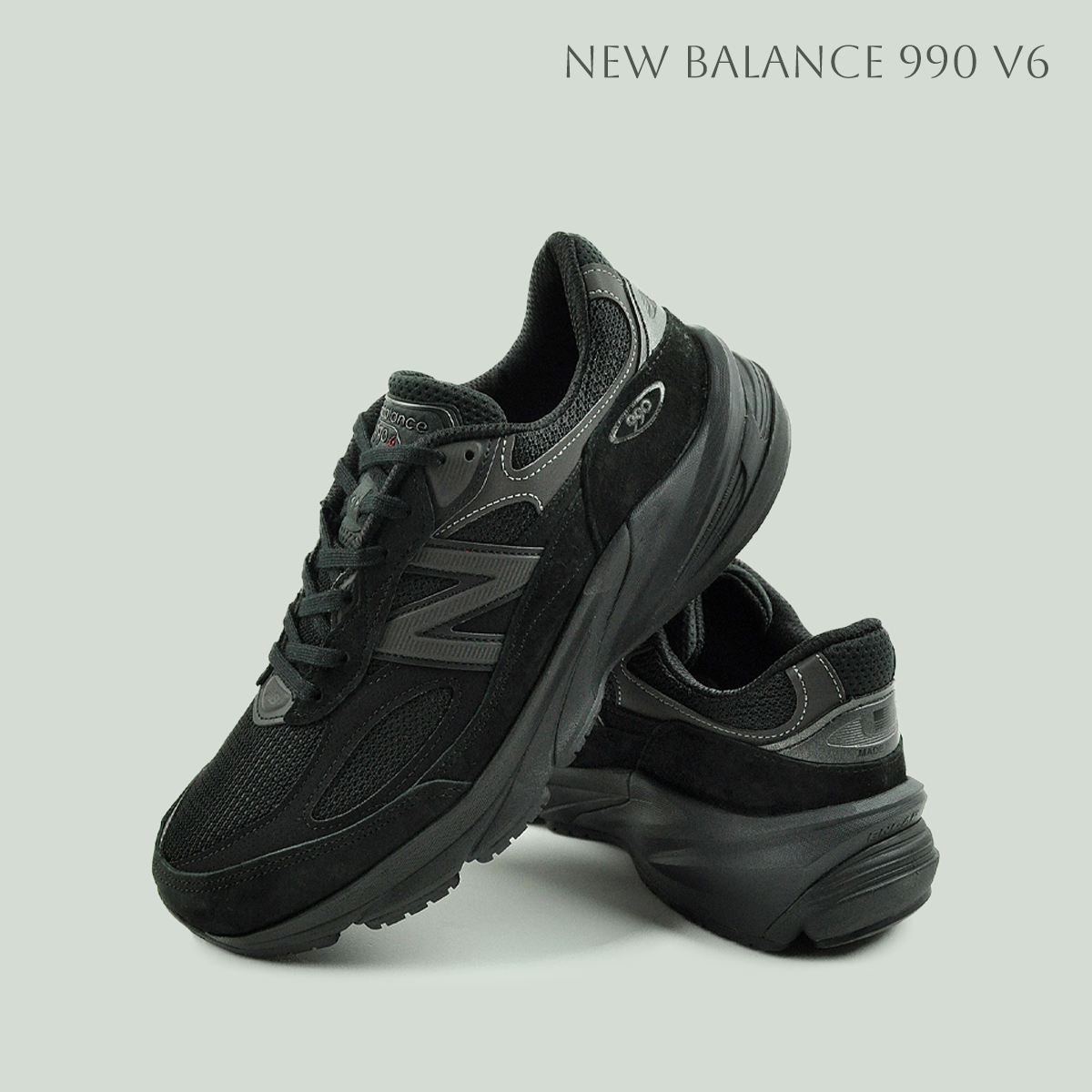 NEW BALANCE U990BB6 MADE IN U.S.A. TRIPLE BLACK【Width 2E