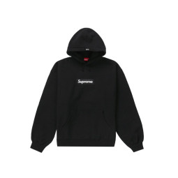 Supreme Cross Box Logo Hooded Sweatshirt Black | Limited Resell