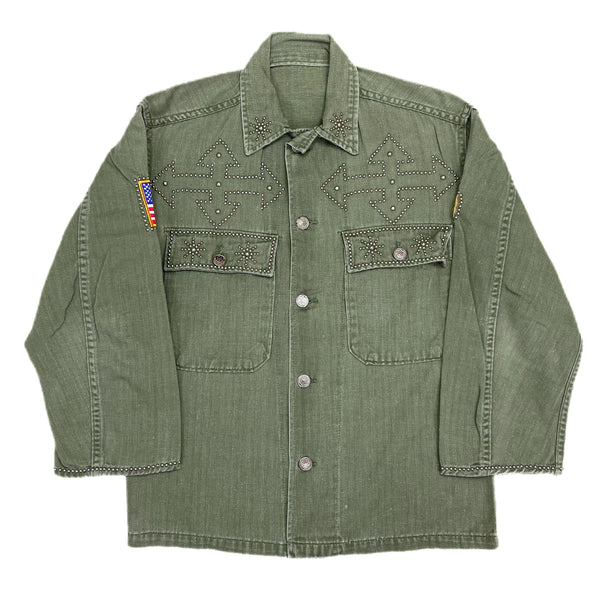 VINTAGE) 1940'S～ US ARMY M-47 HBT 13 STAR BUTTON STUDS REMAKE
