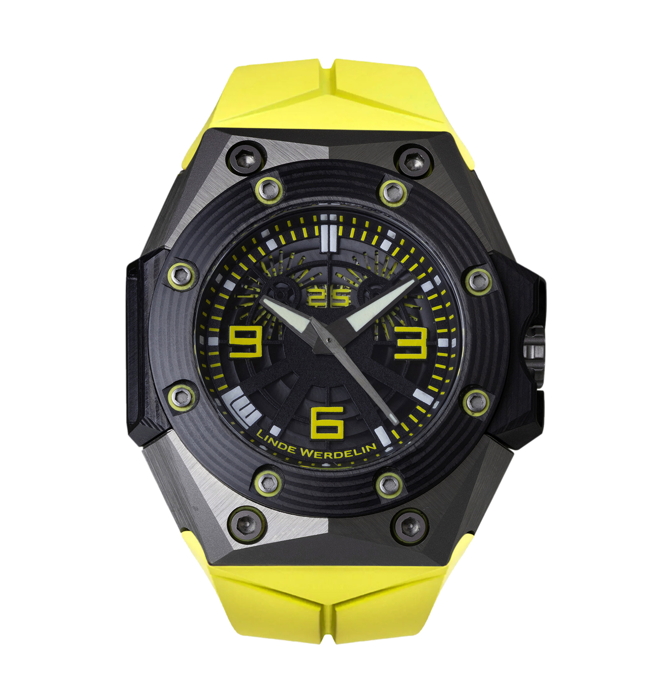 Oktopus Double Date 3DTP Carbon and Titanium — Linde Werdelin