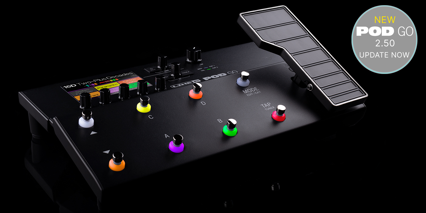 POD Go 2.50 ファームウェア – What's New | NEWS – Line 6