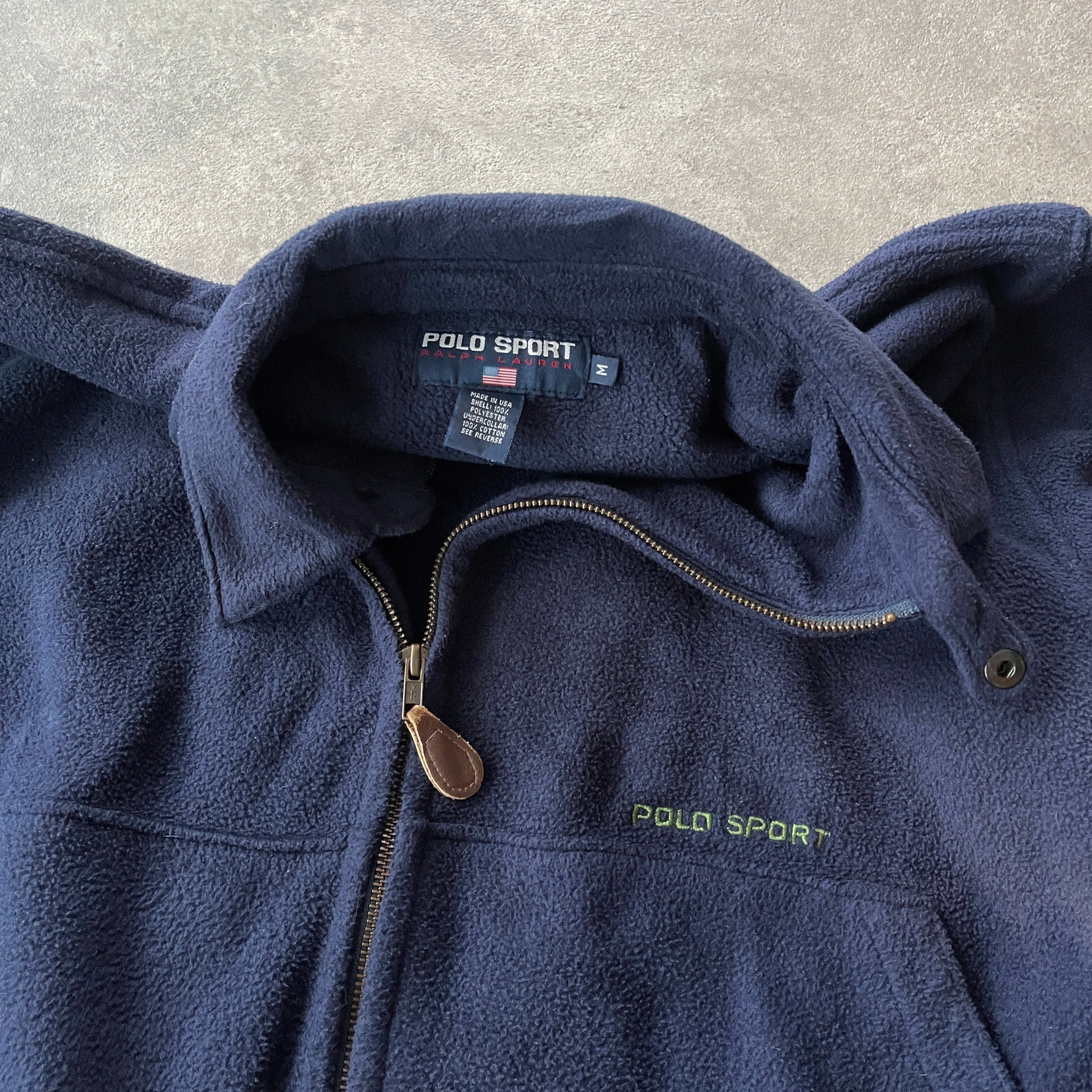 Polo Sport Ralph Lauren 1990s Polartec fleece harrington jacket (M