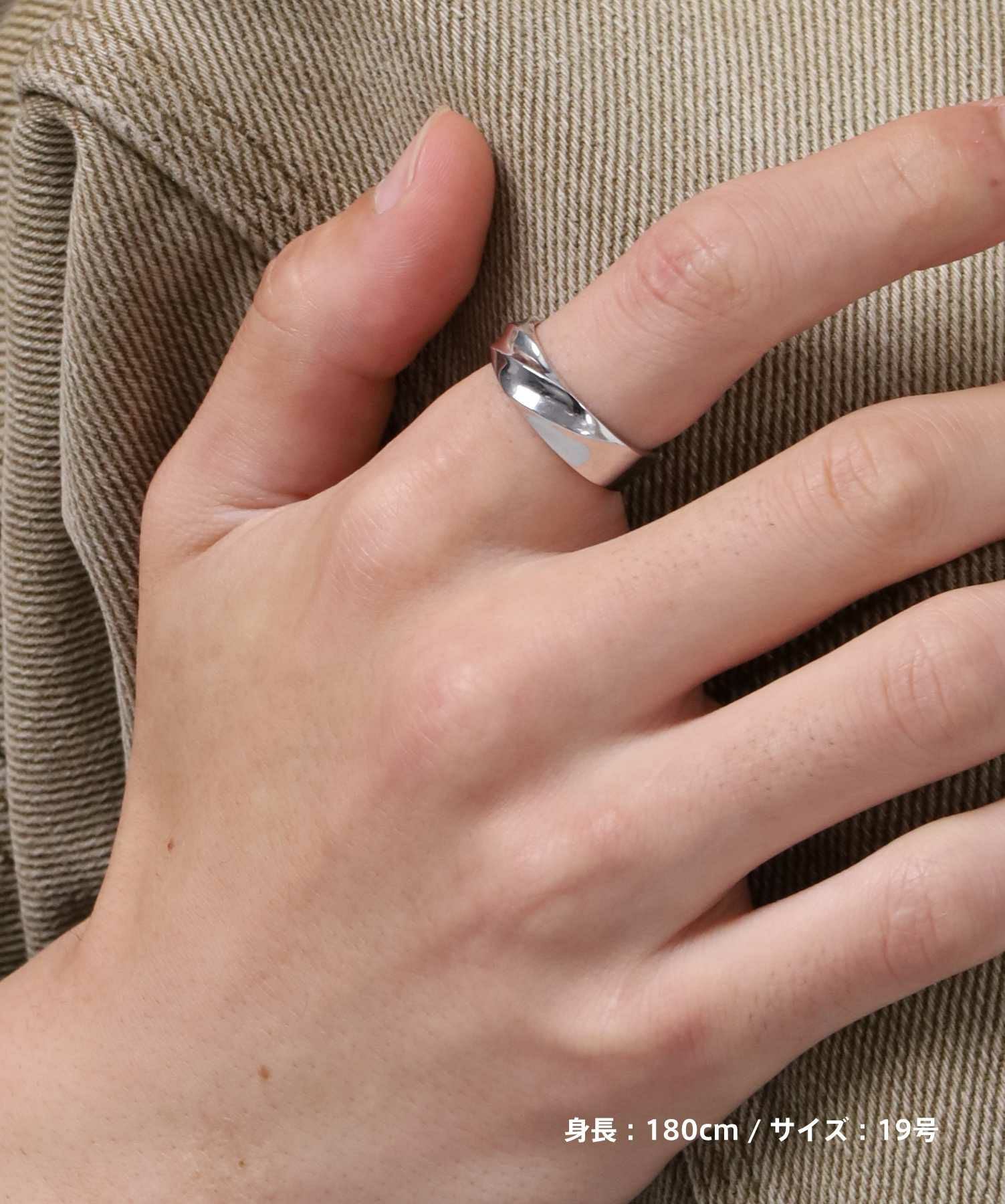 for Gift”ツイストテクスチャーリング（6mm幅）/シルバー925 | LION