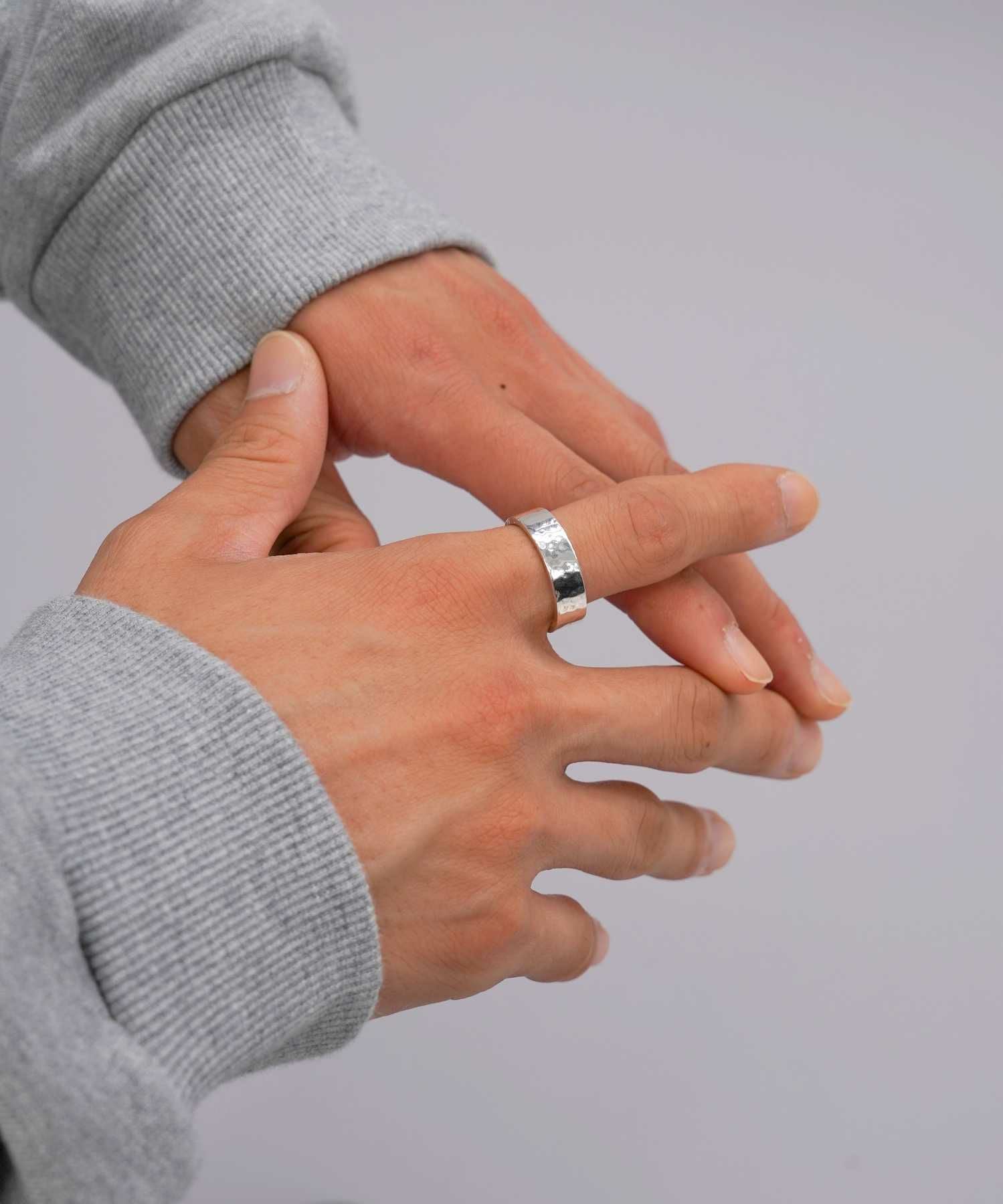 for Gift”槌目フラットリング/シルバー925 | LION HEART STORE