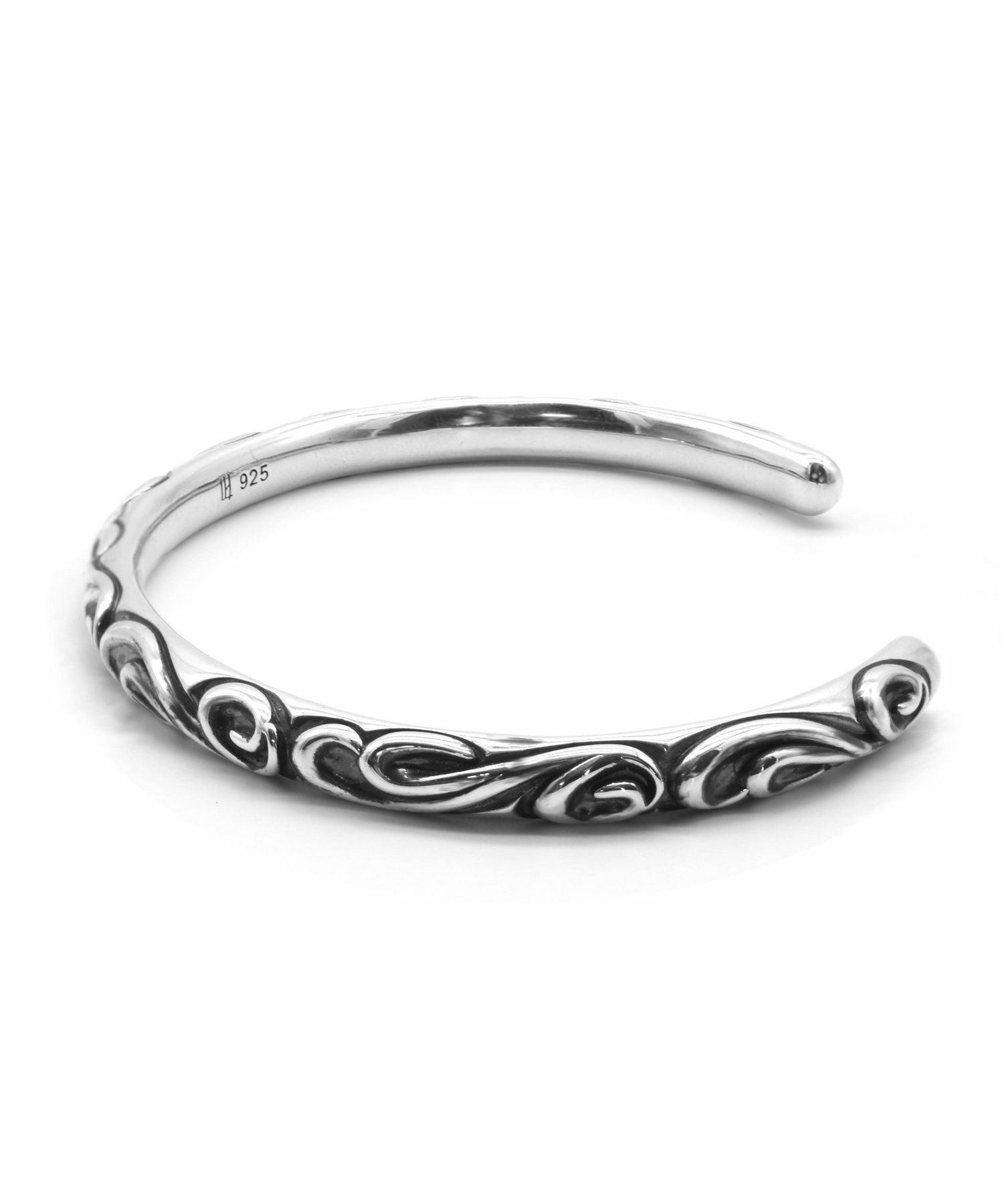 HOWL”タテガミスクロールバングル/シルバー925 | LION HEART STORE