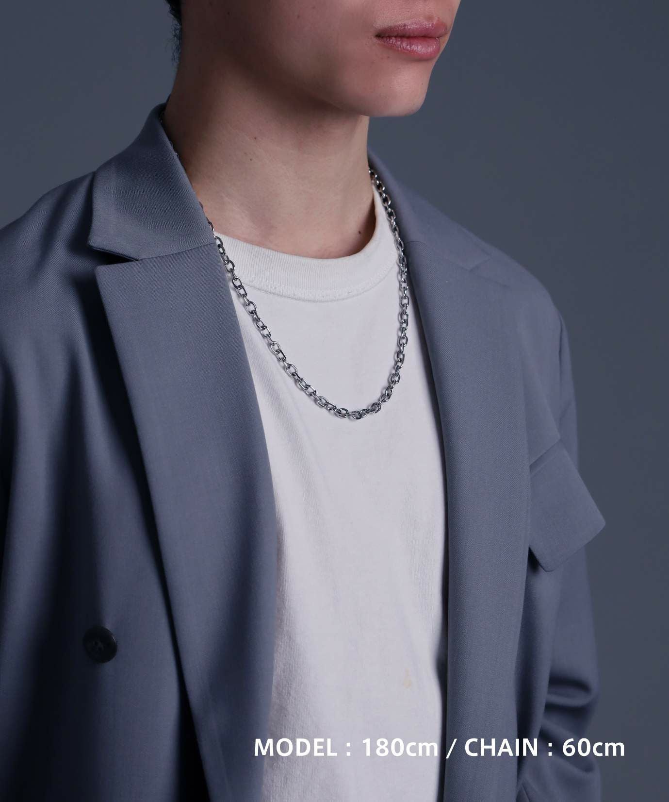 限定展開】ボリュームチェーンネックレス/カットアズキ0.56cm