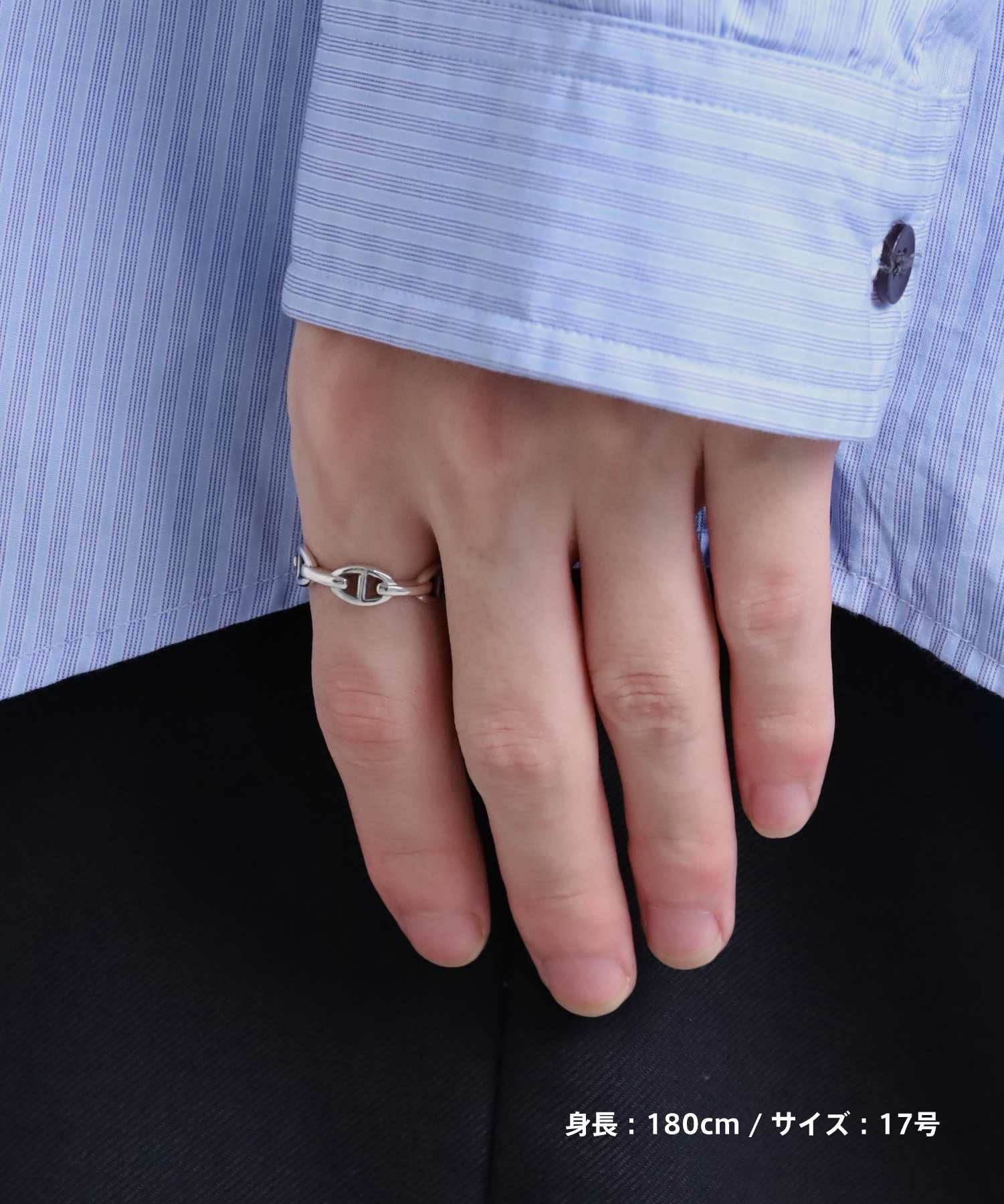 for Gift”アンカーチェーンリング（6mm幅）/シルバー925 | LION HEART