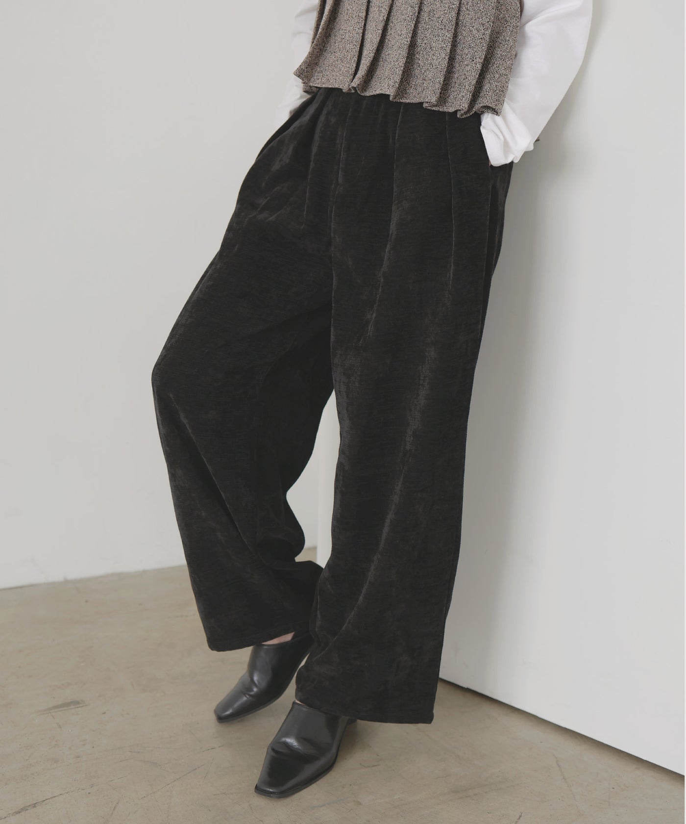 ベロアタックワイドパンツ – LIAN