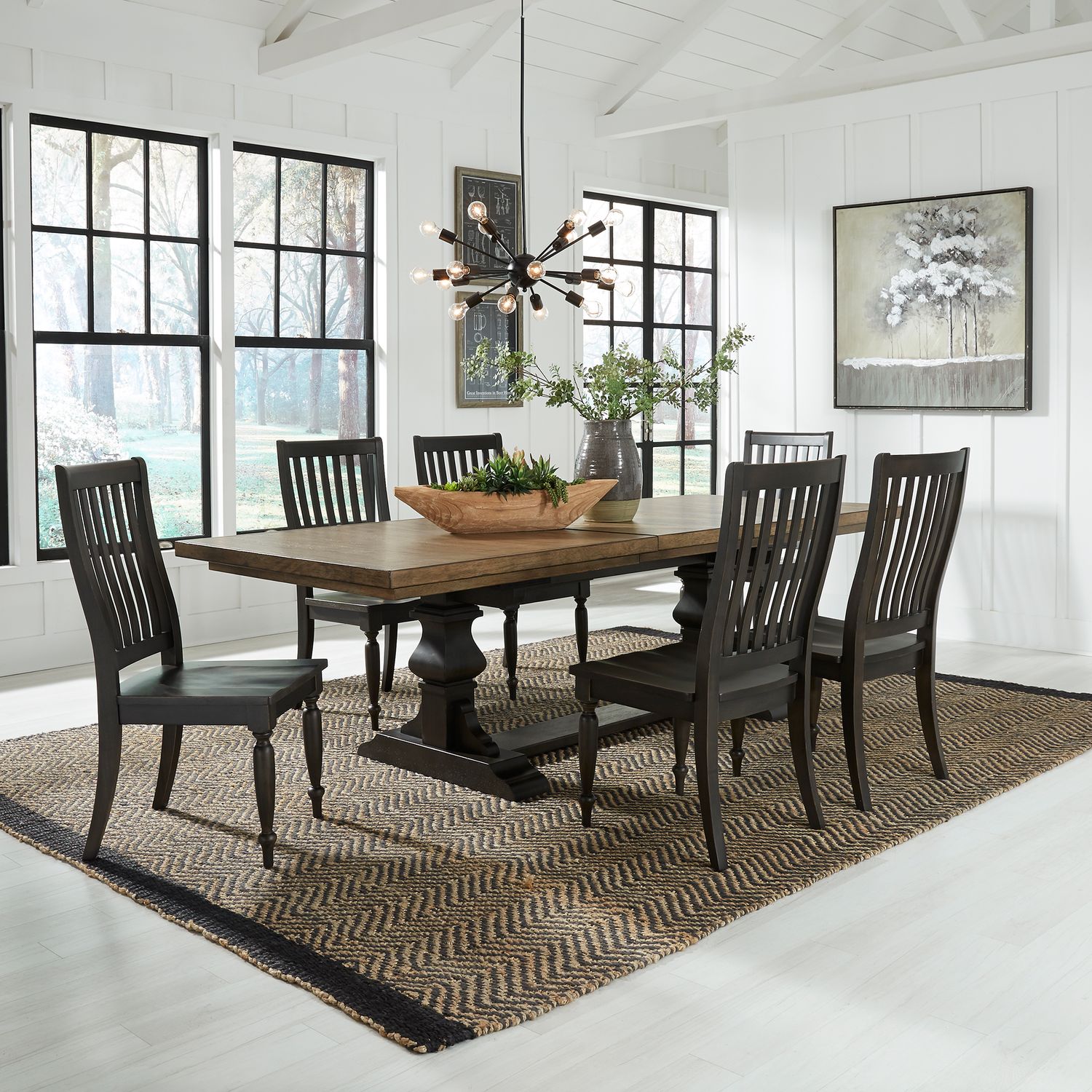 Liberty Furniture | Products | 7 Piece Trestle Table Set