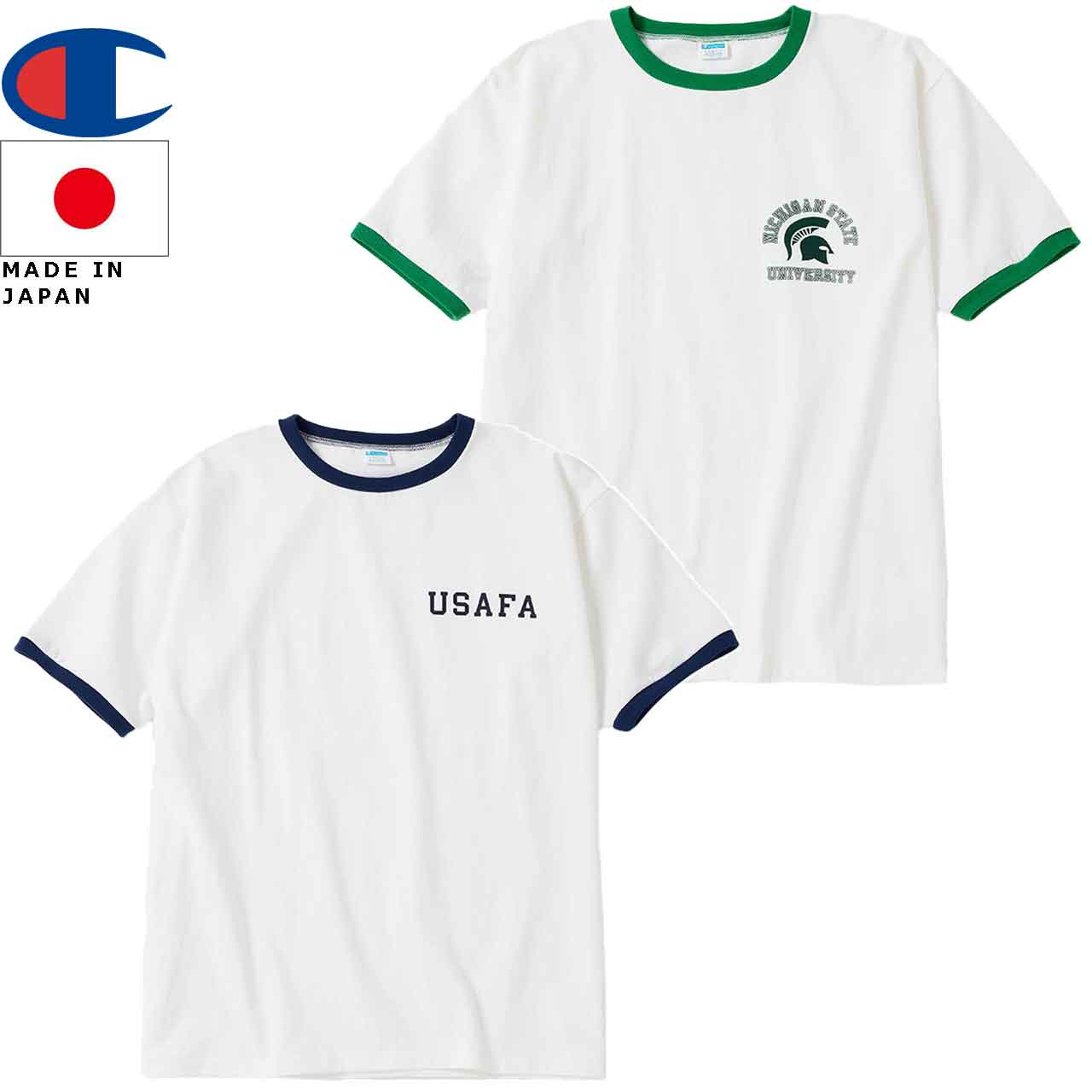 ChampionチャンピオンPLEBEショートスリーブリンガーTシャツ