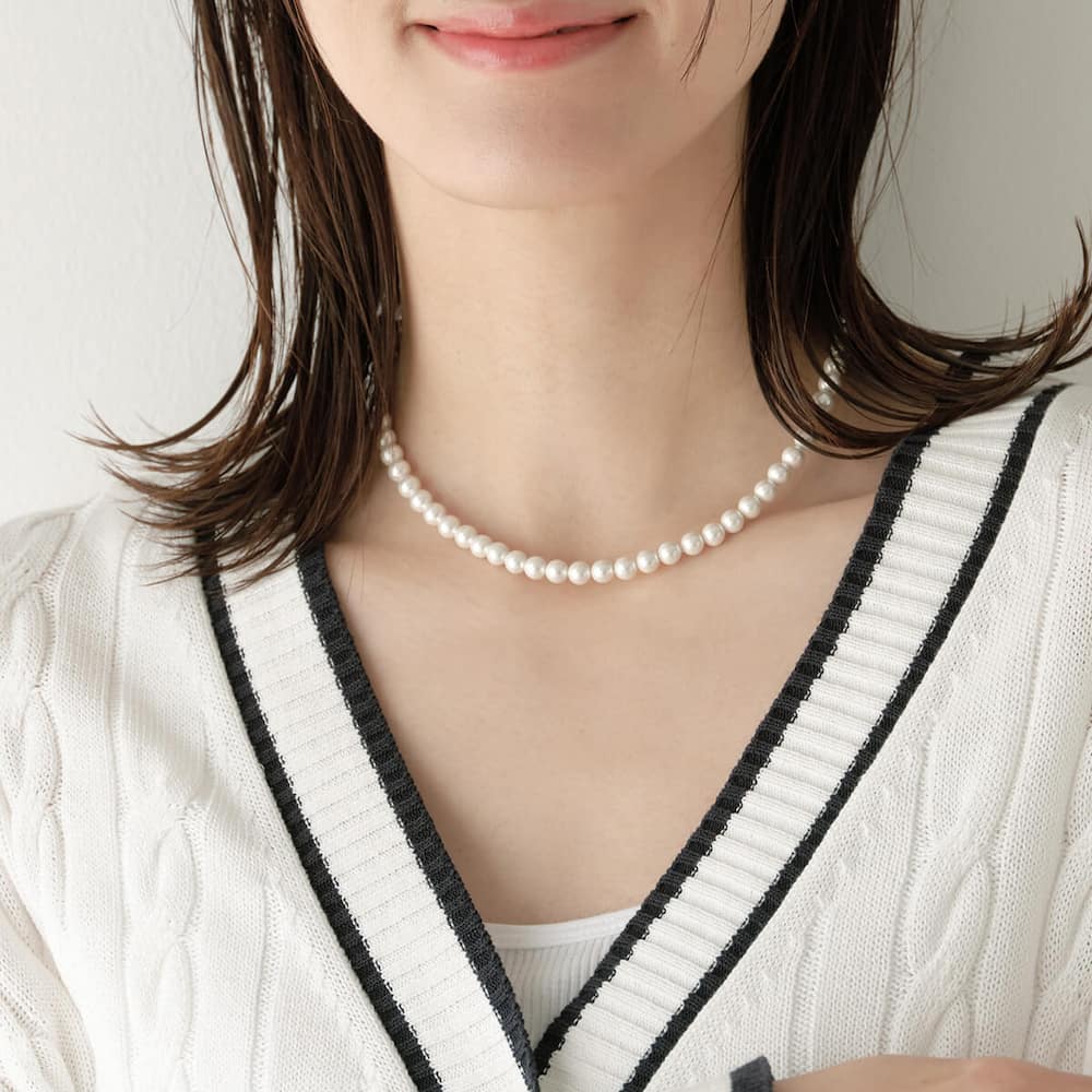 全周磁石のパールネックレスを6月13日より販売開始いたします。人気