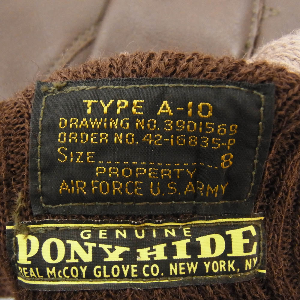 The REAL McCOY'S ザリアルマッコイズ A-10 TYPE A-10 GLOVE FLYING