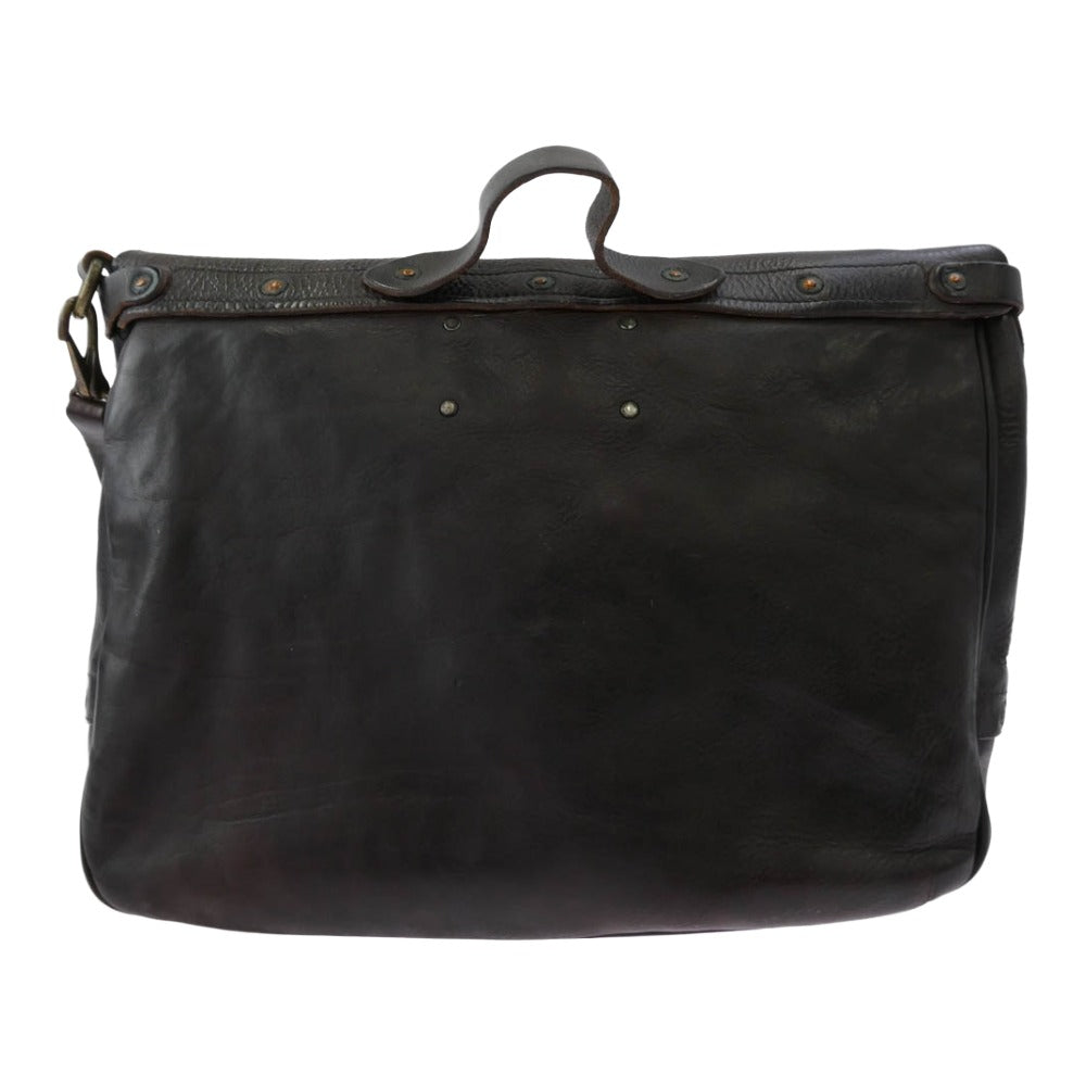 RRL ダブルアールエル Tumbled Leather Messenger Bag イタリア製