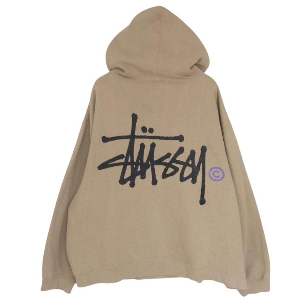 STUSSY ステューシー 90s 紺タグ バック ロゴ プリント プルオーバー