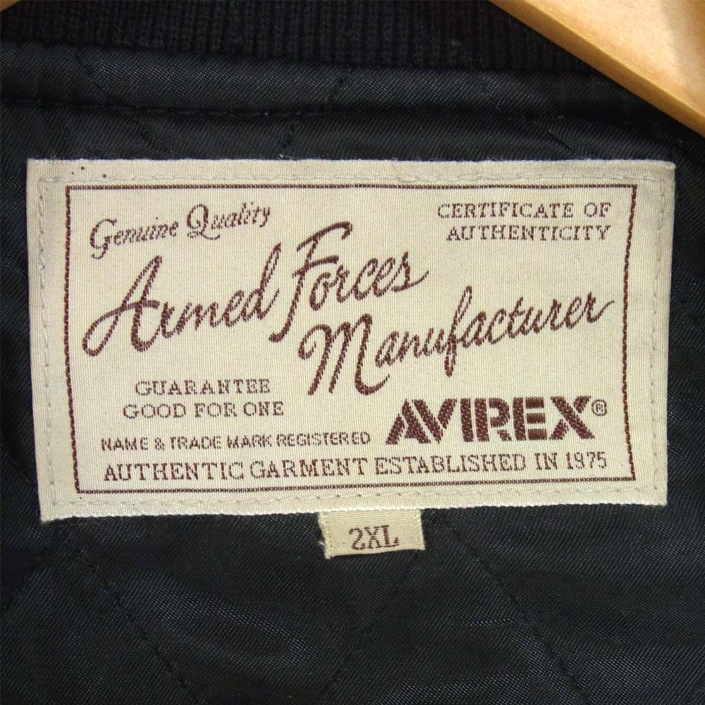 AVIREX アヴィレックス 6181047 COW TANKERS JACKET タンカース レザー