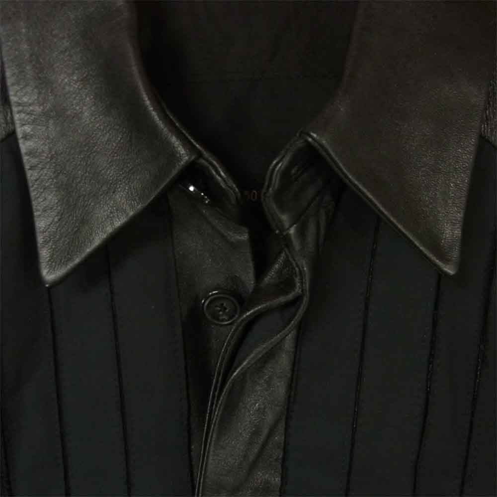 dirk schonberger ダークショーンベルガー フロント 切替 レザー