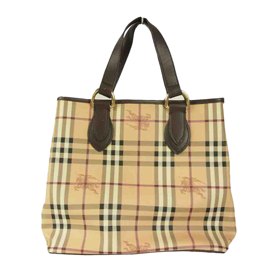 バーバリー ITCHIPEM16CAMT ノバチェック シャドーホース トートバッグ