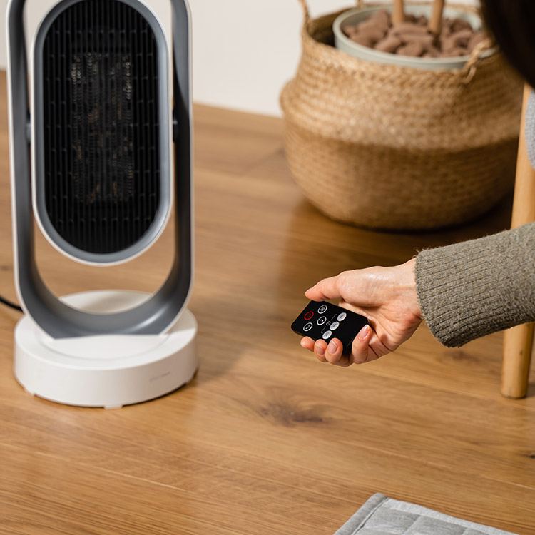3Dセラミックヒーター &ファン リモコン付 MO-WA005 | plusmore