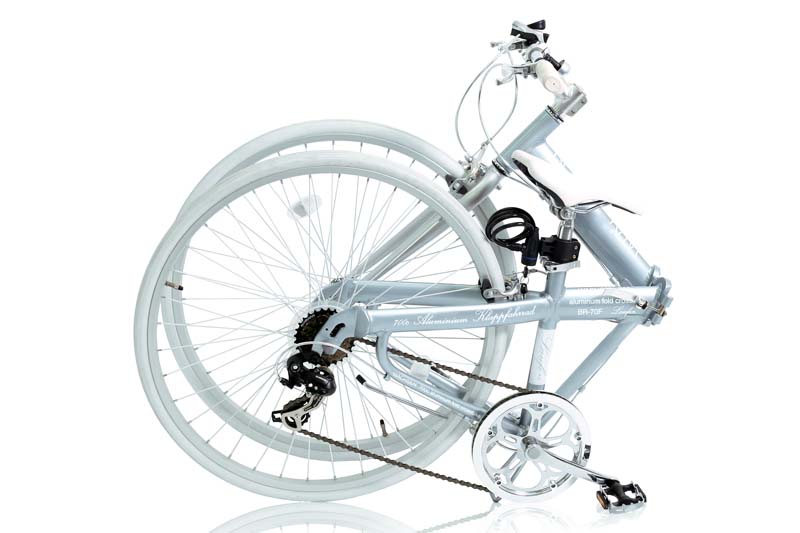 700C アルミ 折りたたみ クロスバイク 6段変速 Laufen BR-70F