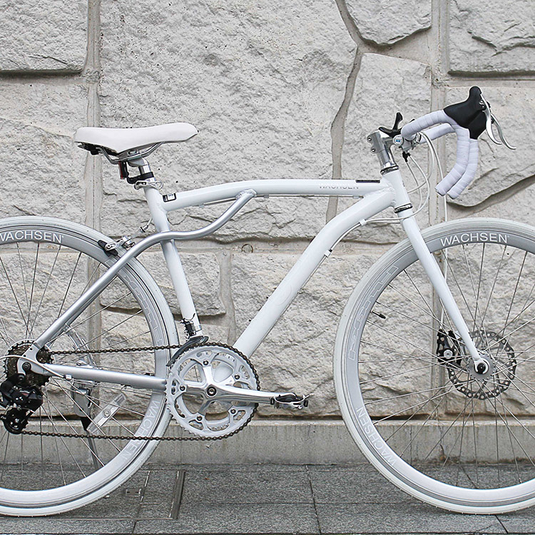 700Cアルミロードバイク 14段変速 Flugel BAR-700-WH BAR-700