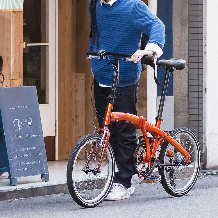 20インチアルミ 折りたたみ自転車 6段変速 ORAN WBA-2001 | WACHSEN