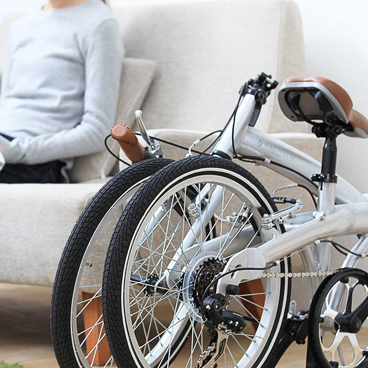 20インチアルミ 折りたたみ自転車 6段変速 VALCY WBA-2002 | WACHSEN