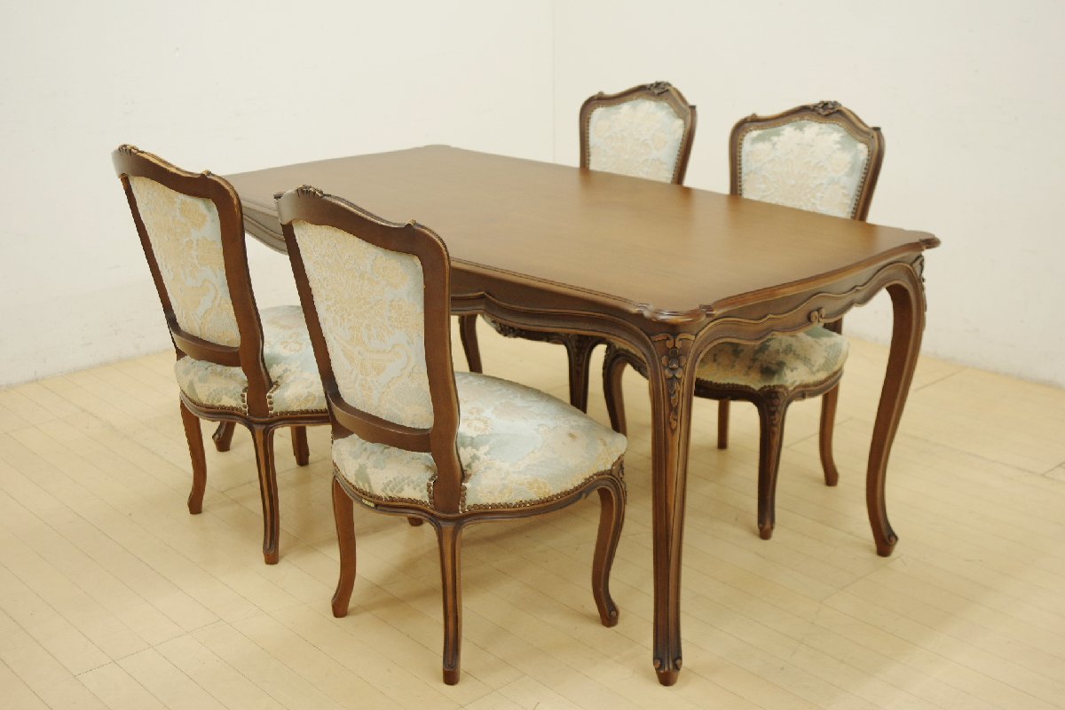 カリモク ドマーニ ルイ15世 ダイニングセット 買取させていただきまし