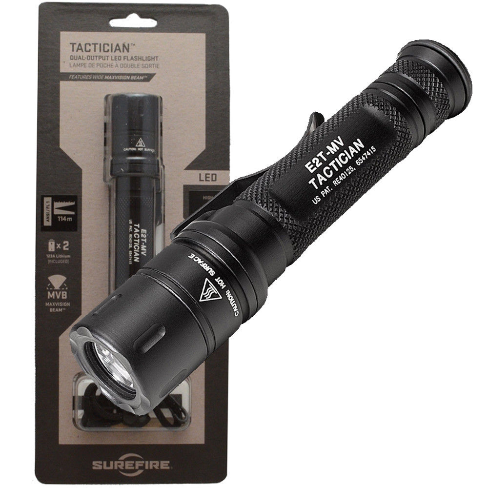 SureFire - Tactician Dual-Output MaxVision Beam LED Flashlight E2T