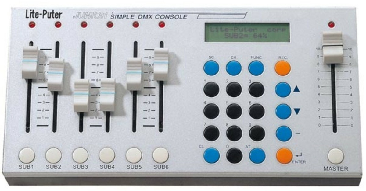 Lite-Puterの調光卓の種類分け | 照明機材の盛り合わせ