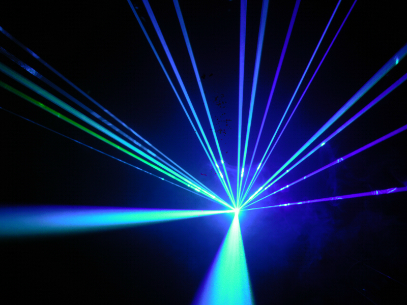 光学式スキャナーインテンシティー機能付 2W RGB フルカラーレーザー