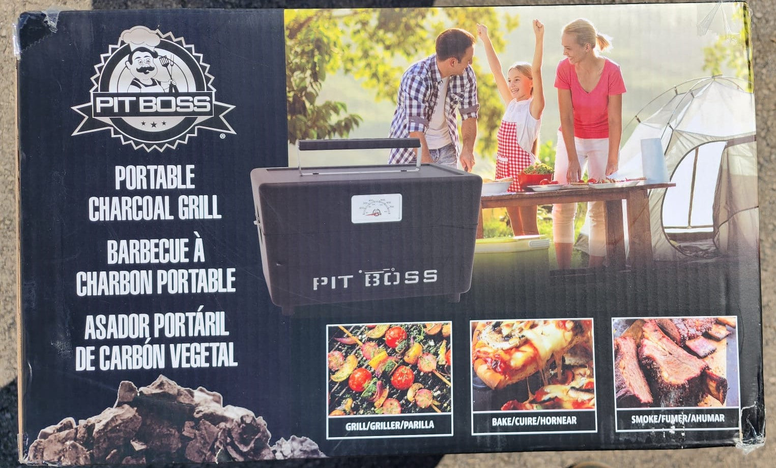 Pit Boss Portable Charcoal BBQ Grill with Cover