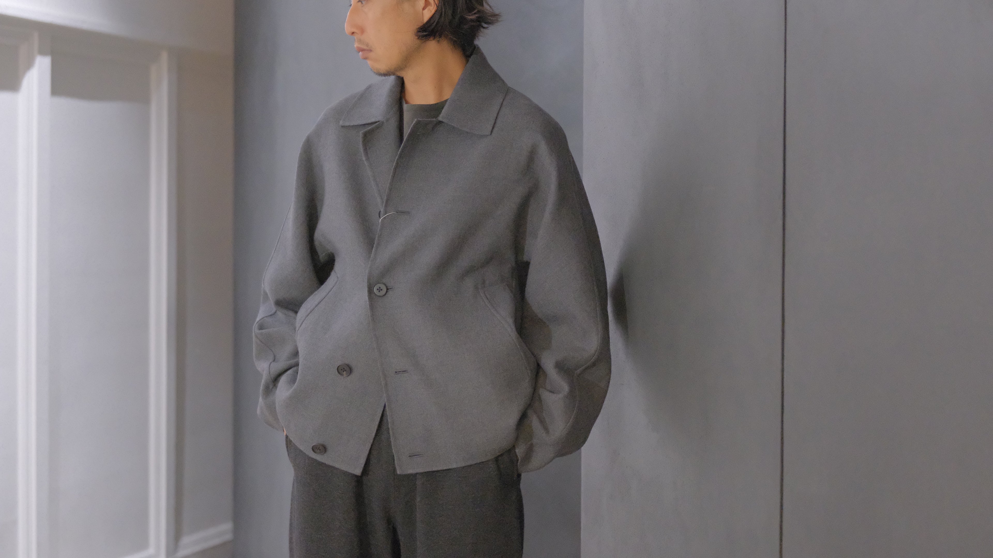 nonnotte / DRAPING KIMONO BLOUSON / N-25A-032 – Lister