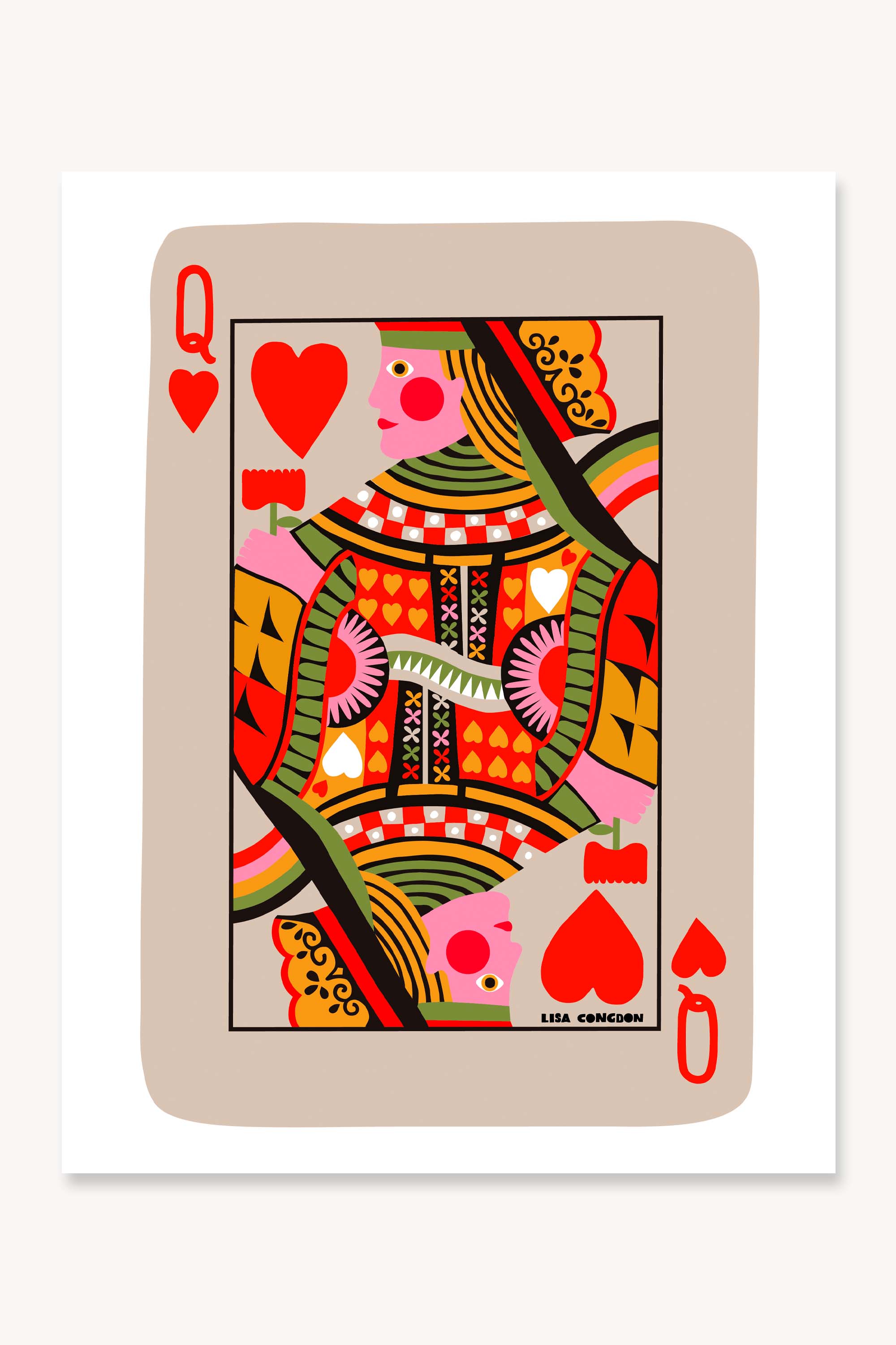 Queen of Hearts - Art Print – Lisa Congdon Art & Illustration