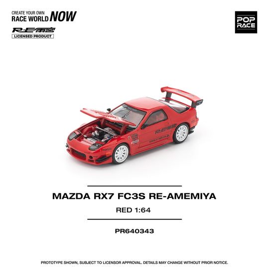 Pop Race 1:64 Mazda RX-7 FD3S Re Amamiya Red – Little Luca's Toys
