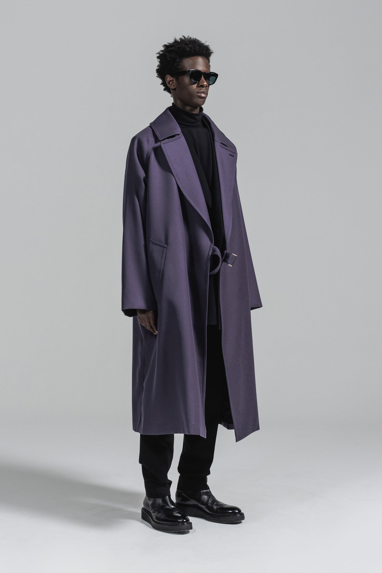 追加生産分] WOOL GABARDINE TIELOCKEN COAT | ウールギャバジンタイ