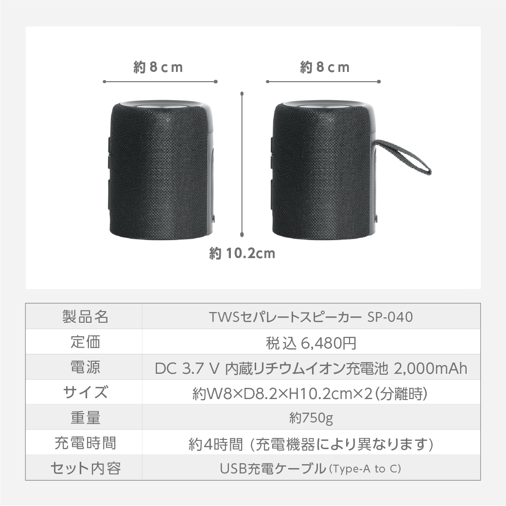 TWSセパレートスピーカー SP-040 │LITHON STORE(ライソンストア)