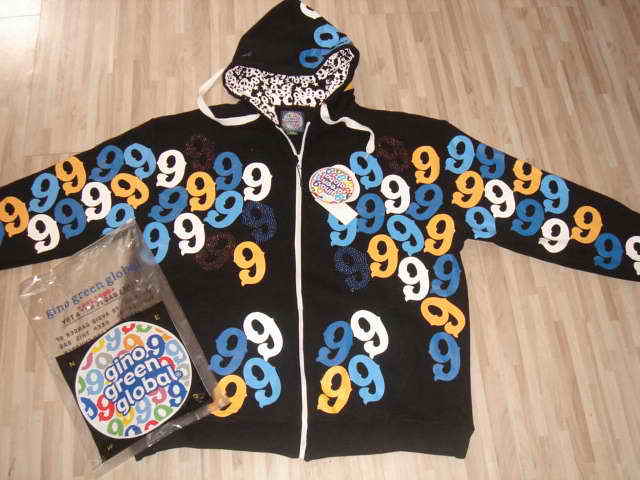 GINO GREEN GLOBAL MULTICOLOR LOGOS BLACK HOODY | HypestKicks.com