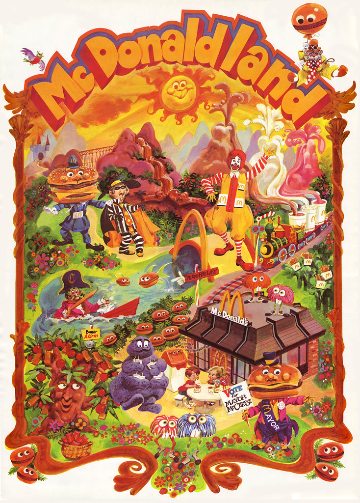 McDonalds - McDonaldland premium poster - Early 1970's | Flickr