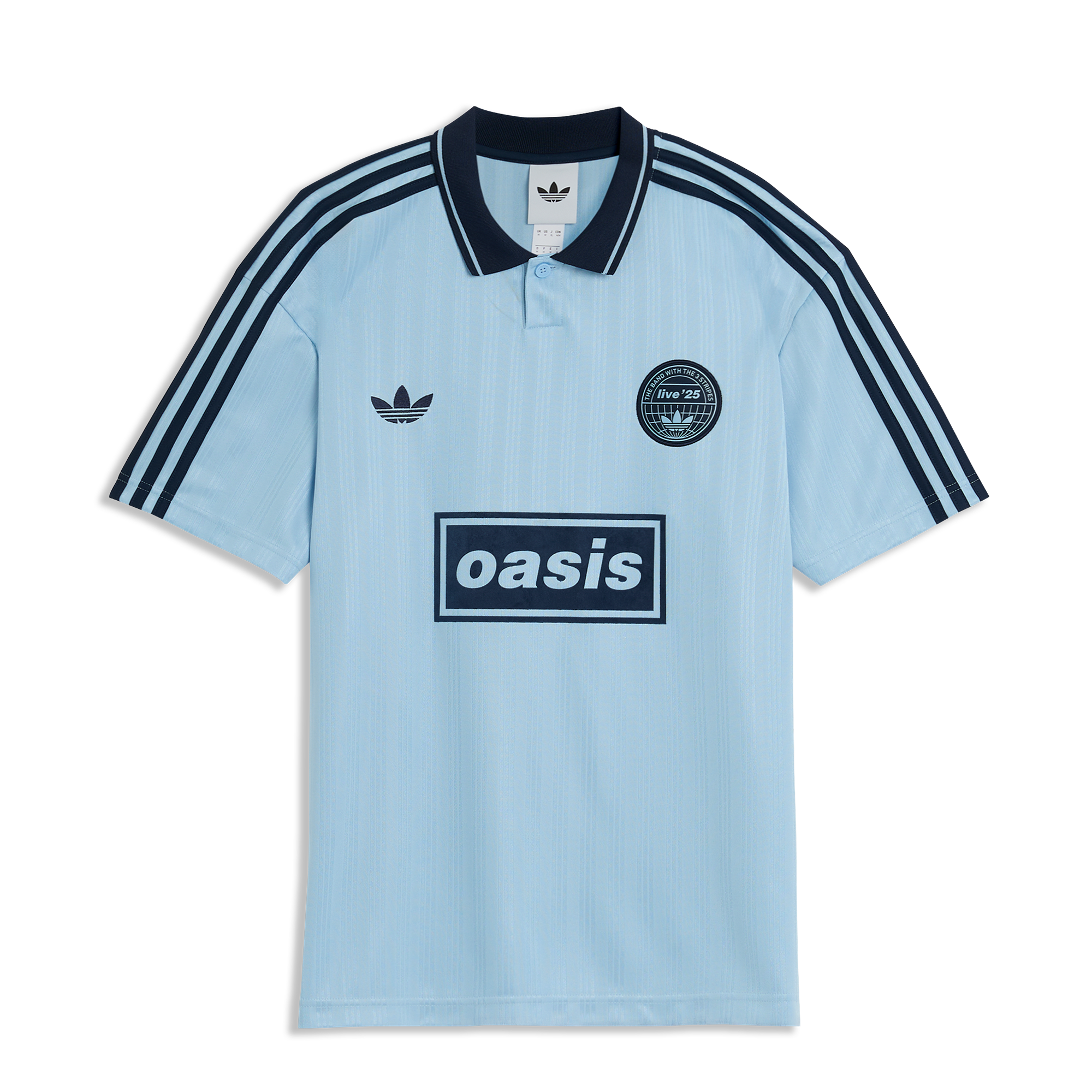 Live '25 adidas Football Shirt Sky Blue – Oasis Live '25