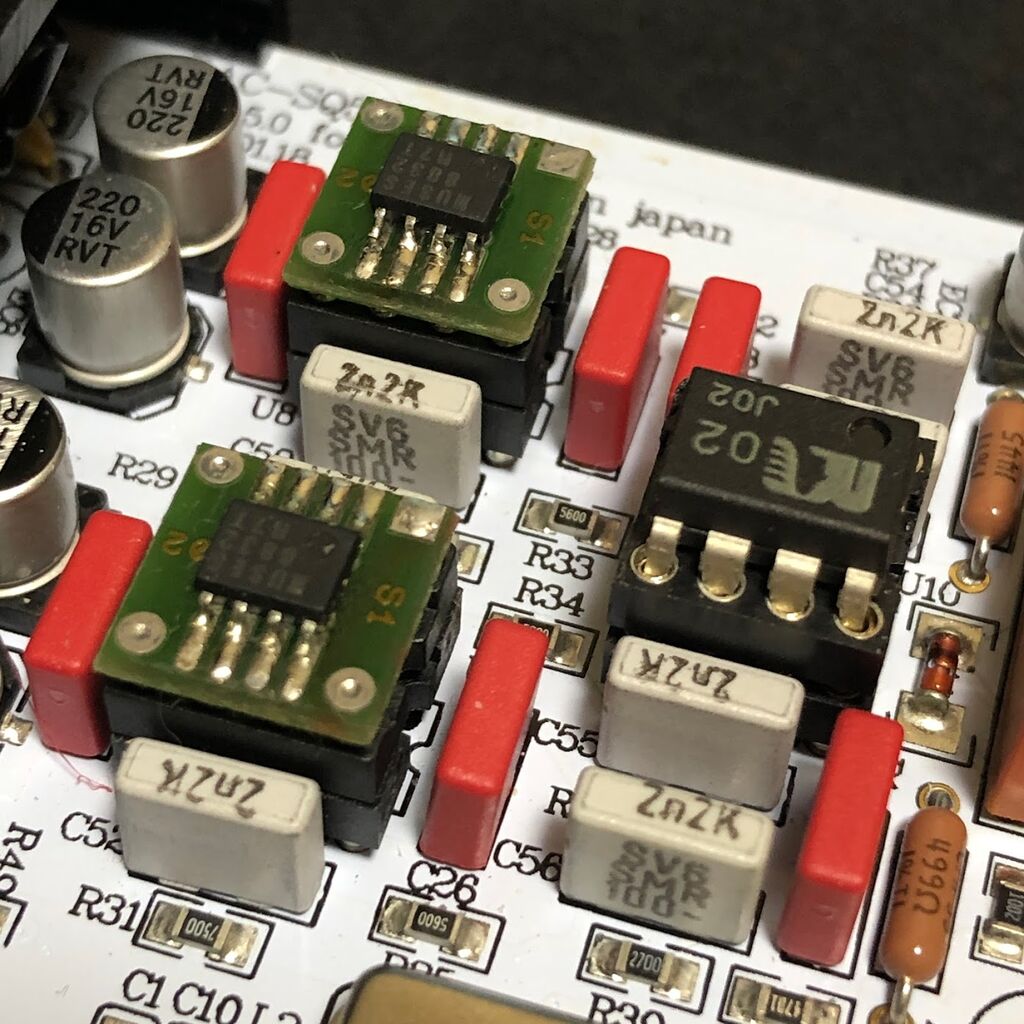 FX-AUDIO DAC-SQ5J の オペアンプを交換して試聴する : まいまい